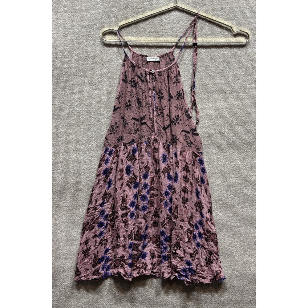 Intimately Free People Wildest Dreams Slip Dress Women's S Mini Floral EUC